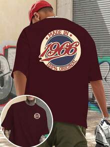Camiseta de manga corta para hombre, estilo% de 1966, estampada por ambos lados. - Negro - Ver 6