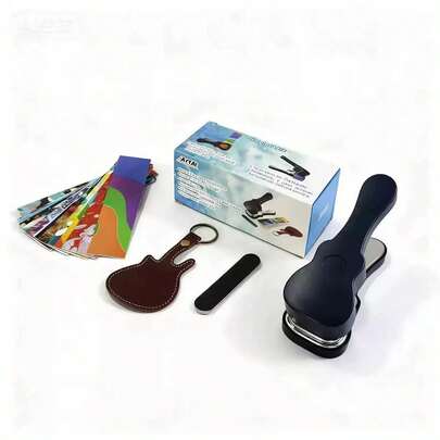 1 Set de Herramienta de Grabado de Púas de Guitarra, Adecuado para Personalizar Púas de Guitarra, Púas de Ukelele, Llavero con Forma de Guitarra, Regalo del Día de San Valentín, Regalo de Fiesta.