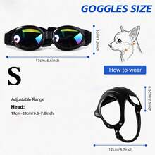 Adjustable Pet Helmet And Goggles Set, UV Protection Anti-Collision Dog Helmet Suitable For Dogs, Cats Outdoor Motorcycle Riding, Dog Supplies, Cat Toys, Cat Accessories - Multicolor - View 7