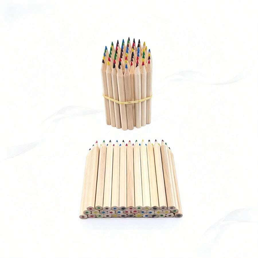 60支附收納盒天然木短彩色鉛筆(六角形)飯店促銷鉛筆禮品 8.89cm迷你鉛筆高爾夫球套組,彩色繪圖鉛筆美術套裝,素描塗鴉著色,學生教師生日禮物,返校創意用品,教育工具,美術文具,辦公用品 - 彩色 - 查看 1