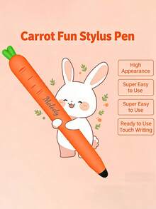 Customized Text LOGO Cute Carrot Shaped Stylus Pen, Suitable For Touchscreen Devices, High Precision And High Sensitivity, Compatible With IPad, Smartphones, Android Devices And Tablets, Suitable For All Universal Touchscreen Devices - Multicolor - View 6