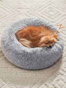 1 Stück Katzenbett Haustierbedarf Matte Kätzchen Zubehör Hund Ganzhaus Zubehör Artikel Nestkorb Bett - Grau - Übersicht 5
