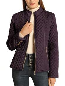 Bellivera Chaqueta acolchada ligera acolchada, abrigo de burbuja de moda otoño invierno para mujer - verde - Ver 11