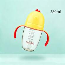 1件 180ML/280ML PPSU材質小雞造型嬰兒奶瓶 耐熱消毒 防嗆奶/防摔/防脹氣/重力球吸管奶瓶 適合6個月以上嬰兒 - 彩色 - 查看 14
