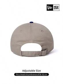 New Era American Style Khaki Grey LA Embroidered Soft Top Baseball Cap, Unisex Daily Outdoor Sports Sun Hat - Light Grey - View 6