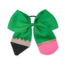 1pc Customized Pencil Bow Hair Accessory, Personalized Bow Hair Tie, Custom Women's Bow Hair Tie, Back To School Graduation Student Hair Accessory - Multicolor - View 18