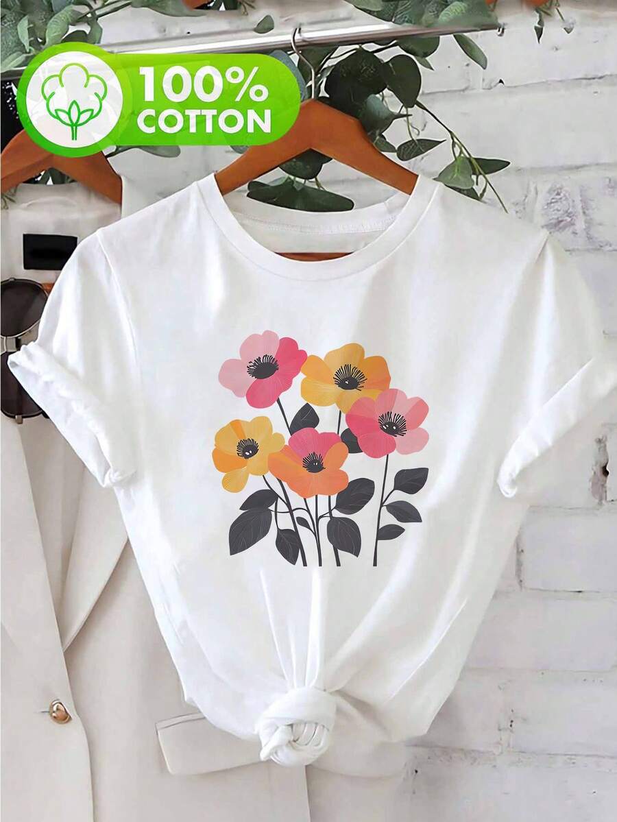 Women T-Shirts - White - View 1