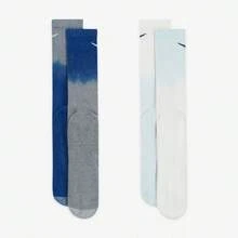 Nike Logo Print Tie-Dye Comfortable Casual Sports Mid-Calf Socks, Unisex - Multicolor - View 4