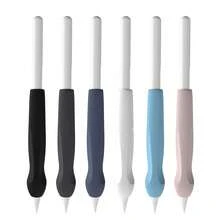 1/6 buah Sarung Pena Silikon, Kompatibel dengan Apple Pencil Generasi ke-2, USB-C dan Pro, Pegangan Ergonomis yang Presisi - MultiWarna - View 9