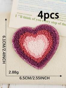 Strong Adhesive Heart-Shaped Self-Adhesive Embroidery Patch, Shiny Embroidery Patch, Suitable For Teenagers, Can Quickly Decorate Jackets, Hats, Towels, Bags, Jeans, Backpacks, Coats, Essential Accessory For DIY Clothing Accessories And Home Decor - Embroidery Patch - View 13