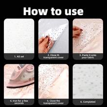 6pcs Hot-Stamping Crystal Rhinestone Transfer Patches, AB Color Shiny Flat-Bottom Round Rhinestone Stickers, 2mm 4mm Hot-Stamping Rhinestone Transfer, Suitable For Clothing DIY Handmade Decoration - Multicolor - View 6