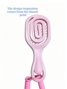 1pc Mini Thumb Comb, Pocket-Sized Hairbrush For Beach Party, Travel Handbag, Home, Office, Travel, Portable And Space-Saving - Thumb Comb (with Hanging Cord) - View 7