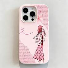 Chica Sakura Rosa Tema Primaveralfunda de teléfono Fundas compatibles con ,Apple,VIVO,OPPO,,, y Honor.Fabricadas en silicona TPU,ofrecen protección contra golpes y caídas. - Rosa - Ver 4