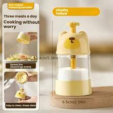 1pc Bear Shaped Quantitative Spice Jar Moisture Proof Sealed Seasoning Container Household Salt Sugar Storage Bottle Cute Kitchen Condiment Can Practical Cooking Gadget For Daily Kitchen Prep Housewarming Holiday Gift For Home Cooks - Multicolor - View 5
