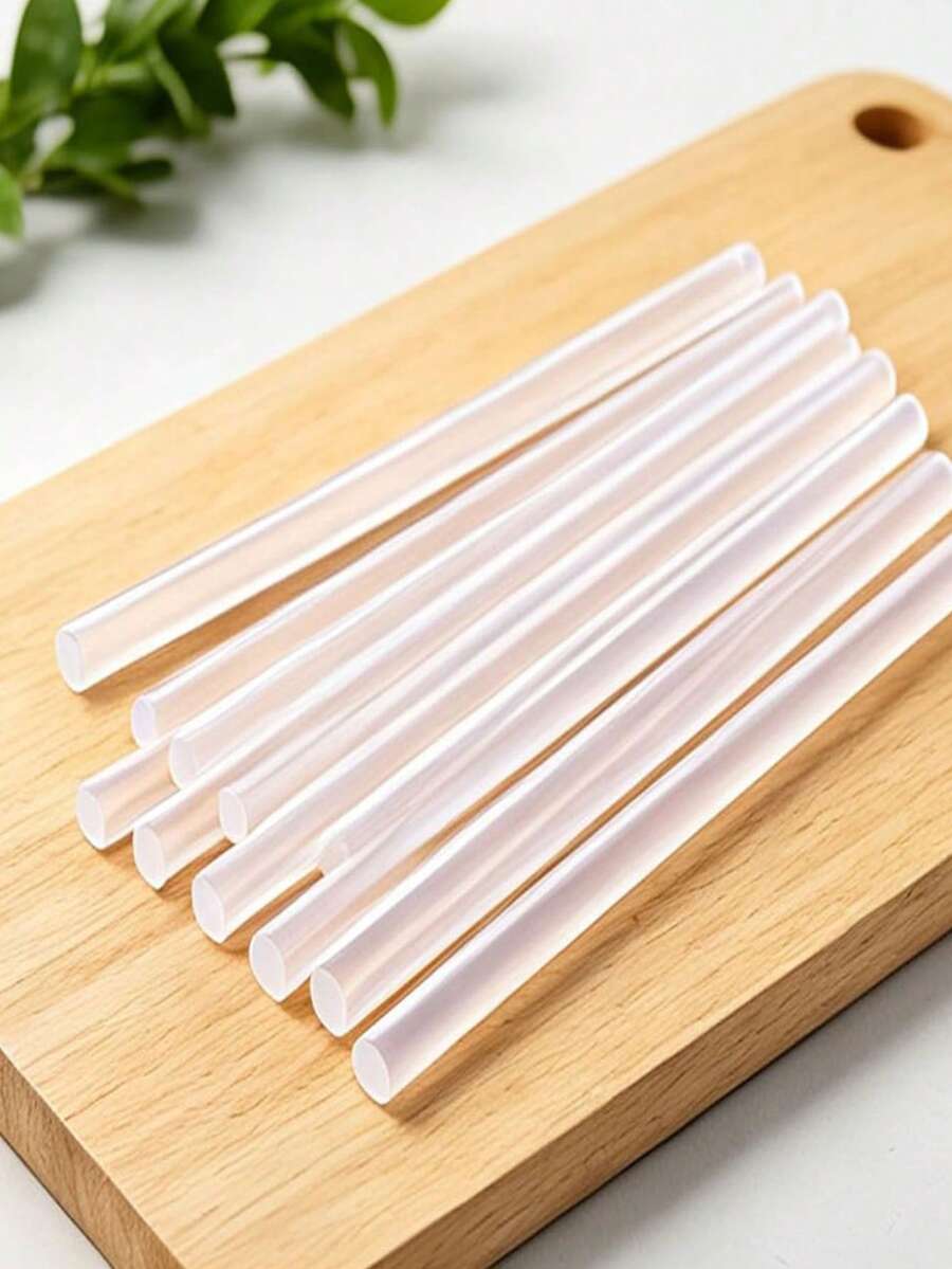 10pcs/20pcs Hot Glue Sticks, 10cm X 0.72cm Mini Size Transparent High Temperature Glue Sticks, Suitable For Crafts, DIY And Home Repair Needs - Hot Melt Adhesive - View 1
