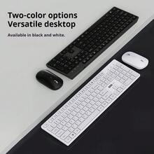 Conjunto de teclado y ratón inalámbrico de modo dual profesional Lenovo con compatibilidad universal con portátil, PC, escritorio, tableta a través de una construcción ligera y duradera con un diseño simple y elegante para mejorar la productividad - Ver 5