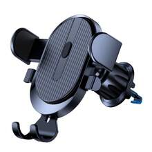 1 pieza Soporte universal multifunción para teléfono de coche de ABS negro, soporte de teléfono para rejilla de ventilación del coche, soporte de teléfono para navegación - A - Ver 5