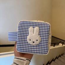 1 buah Tas Tangan Kelinci Miffy Motif Polkadot Gaya Korea, Tas Penyimpanan Kamera, Tas Kosmetik Portabel Kapasitas Besar. Hadiah Tahun Baru, Hadiah Hari Valentine, Hadiah Paskah [Model Acak] - MultiWarna - View 1