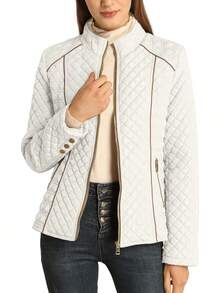 Bellivera Chaqueta acolchada ligera acolchada, abrigo de burbuja de moda otoño invierno para mujer - verde - Ver 16