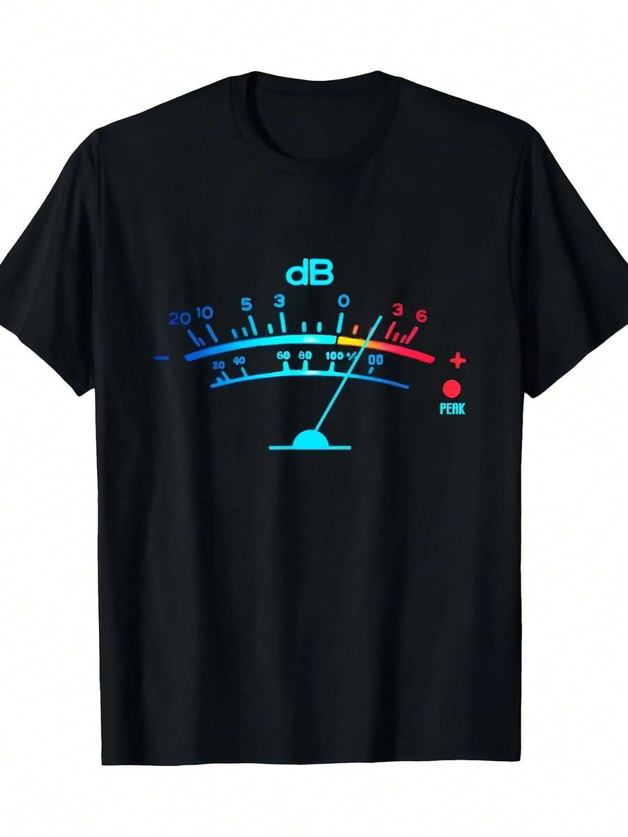 Fashionable Men's T-Shirt, Sporty And Modern Style - Black - View 1