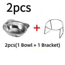 304 Stainless Steel Elevated Cat Food & Water Bowl System, Modern Wet/Dry Food Bowl, Anti-Tip Bowl System Features: - Wide Base Design - Adjustable Height - Easy To Clean - Anti-Spill Edge - Neck Protection - Durable Rust-Proof Structure - Suitable For Indoor & Outdoor Use - 420 Ml - View 12