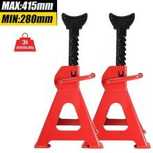 2Pcs Axle Stands FloorJack Heavy Duty Lifting 3 Ton Capacity Stand Car Caravan - 280-415mm - View 11