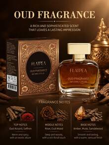 FLATPEA 50ml 男士烏木香水噴霧，輕奢沉香木質調，持久細膩香氣，優雅紳士古龍水，適合約會、婚禮、辦公室、日常場合，男士禮物 - 烏木檀香 - 查看 3