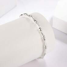 925 Sterling Silver Fashion Bracelet, Suitable For Daily Wear And Gifting - White - View 2