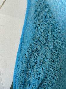 Magic Jacket Plain Casual Wool-Like Knit Curly Tea Party Country Music Concert Airport Outfits Vacation Travel Daily SPRING SUMMER - 藍色 - 查看 2