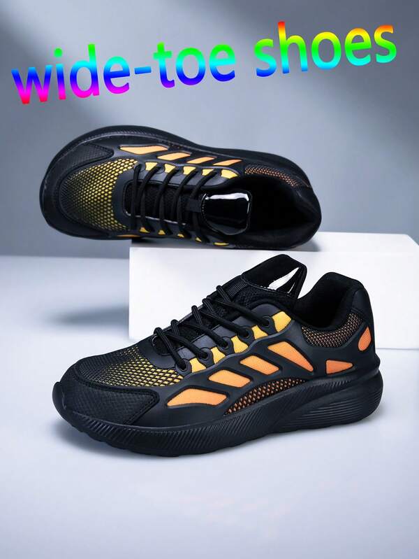 2026 New Men's Wide Toe Shoes, Men's Wide Toe Athletic Shoes, Men's Fashionable Handsome Casual Shoes, Lace-Up Men's Shoes, Skateboard Shoes, Men's Casual Sports Shoes, Personalized Streetwear Men's Shoes