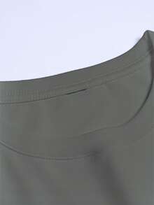 Men's Short-Sleeved T-Shirt With Round Neck And Letter Print Design, Summer Fashion. - 石板灰 - 查看 4