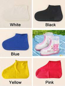 Portable Foldable Silicone Waterproof Boot Covers, Durable Anti-Slip Rain Shoe Covers, Reusable Elastic Shoe Covers, Unisex, Suitable For Outdoor Commuting - Multicolor - View 9