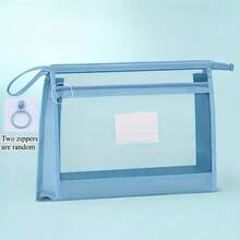 A4 Double Zipper File Bag, Transparent Front For Easy Identification, Perfect Gift For Easter, St. Patrick's Day, Mother's Day, Father's Day And Graduation Season - A - View 8