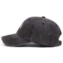 1pc Vintage Forest Pine Tree Silhouette Embroidery Washed Style Dad Hat, Classic Low-Crown Adjustable Baseball Cap, Suitable For Outdoor Exploration, - A - View 5