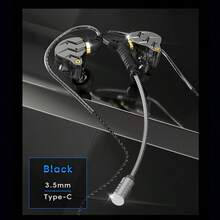 KZ 15D Ultra-Low Bass In-Ear Kopfhörer mit integriertem Mikrofon, 3,5mm AUX/Type-C Digitalchip, neue In-Ear Gaming Kopfhörer mit Metall-Ohrhörern, geeignet für Videospiele und Live-Streaming-Audio auf der Bühne - Übersicht 8