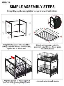 Slide Out Organizer - Black - View 10