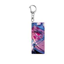 1pc Cute Anime Style 6cm Acrylic Keychain, Lightweight Key Ring Pendant Gift, Suitable For Fans - Multicolor - View 5