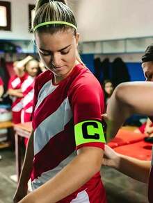 Adjustable Elastic Captain Armband With Letter "C" Multiple Colors Captain Armband For Matching Team Sports Games And Training To Clearly Identify Team Captain Position And Facilitate Activities Team Sports Essential Accessories - Multicolor - View 9