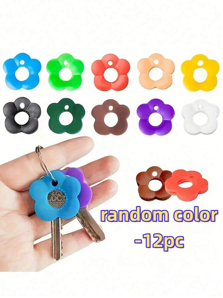20/16/12/6/3/1pc Colorful Flower Keycaps (With Labels), Color Coded Keycap Covers, Suitable For Home/Office Keyboards; Soft Touch Keycap Covers With Identification Labels For Quick Key Identification; Fashionable And Easy To Install Key Organizer - Multicolor - View 15
