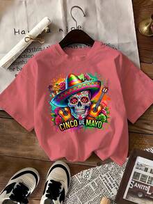 Camiseta del 5 de Mayo, Camiseta del Carnaval Mexicano, Regalo para las fiestas mexicanas, Camiseta Feliz 5 de Mayo, Camiseta Mexicana, Camiseta Feliz 5 de Mayo - Negro - Ver 9