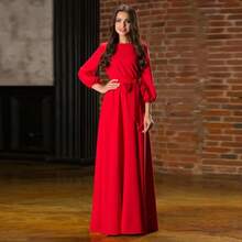 2026 New Long Dress, Women's Casual Round Neck Daily Gown ESSENCE ...