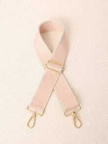 Correa de cincha ancha con borde blanco y contraste de color minimalista, hebilla de metal ajustable con alivio de presión, correa de repuesto versátil para bolso de un solo hombro y bandolera, accesorio de bolso multicolor - Multicolor - Ver 20