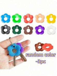 20/16/12/6/3/1pc Colorful Flower Keycaps (With Labels), Color Coded Keycap Covers, Suitable For Home/Office Keyboards; Soft Touch Keycap Covers With Identification Labels For Quick Key Identification; Fashionable And Easy To Install Key Organizer - Multicolor - View 12