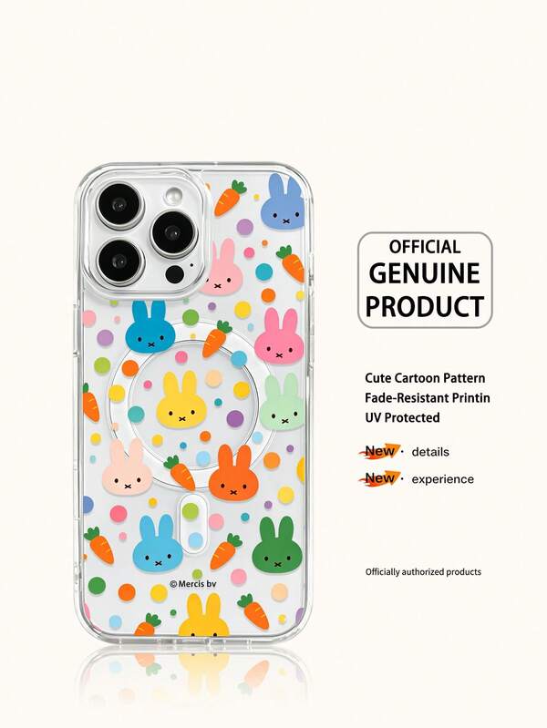 Miffy Phone Case Transparent Tape Wireless Magnetic Charging Phone Case Holiday Gift Phone Case Anti Slip, Anti Drop, Anti Fingerprint Phone CaseAndroid Series Galaxys22 Galaxys23 Galaxys24 Galaxys25 Galaxys26Apple17 17Air 17pro 17promax11 12 13 14 15 16pro 16promax 14Plus 15Plus 16Plus 16pro 16promox XR