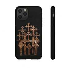 Cruces de Madera Talladas, Ornamentación Decorativa Bizantina, Arte Cristiano Ortodoxo, Funda para iPhone,  Galaxy, HONOR, , OPPO - Multicolor - Ver 7