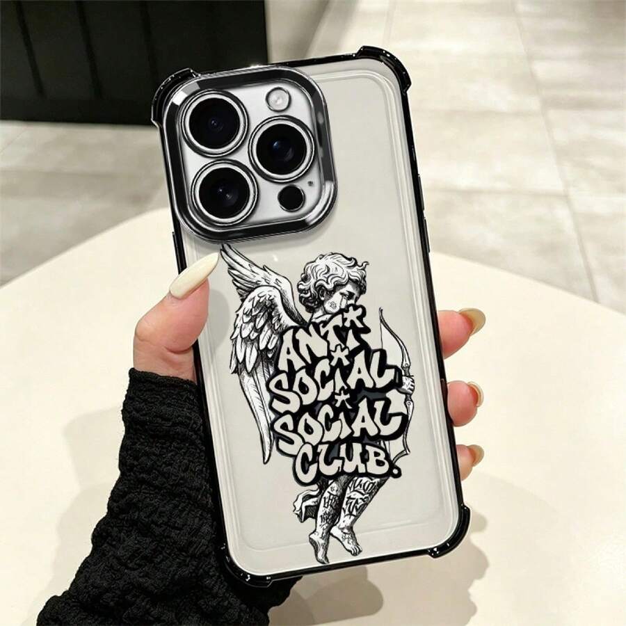 Cupid Modern Design Cell Phone Case With Full Drop Protection And Features, Suitable For Multiple Mobile Models Such As Series 5 Up To 17 Pro Including Plus, Pro, Pro And 16e, A And S Series With A03, A04, A04e, A05, A06, A12, A15, A22, A32, A34, A35, A54, A55, S23, S24 Ultra, Moto G52, G54, G84, C40, C65, M5s, M6 Pro 4G, X5, Pro And 9A, A3, Note 11 4G, Comfortable And Durable Case For Everyday Personal Use - 多色2 - 查看 1