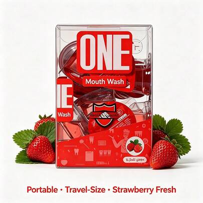"Icy-Enhanced" ONE Portable Mouthwash: Gentle Alcohol-Free, Contains Powerful Odor-Neutralizing Active Ingredients, Instantly Targets Breath Odor Sources, One Cup Per Use, Keeps You Confident All Day