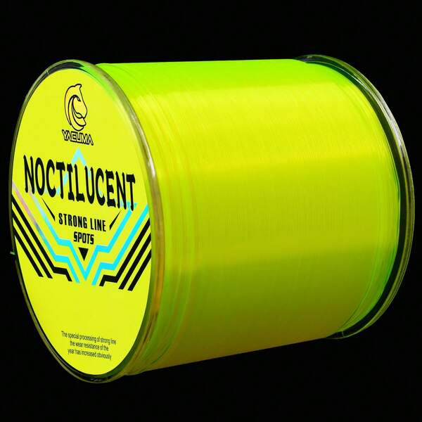 YACUMA 552YDS-505M High Visibility Fluorescent Yellow Super Wear-Resistant Monofilament Nylon Fishing Line 0.16mm-0.47mm Soft Sea Fishing Line Halloween Ideal Gift Fishing Gear Accessories