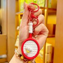 1pc Colorful Badminton Racket Keychain, Creative Personalized Fashion Suitable For Sports Enthusiasts, Compact Portable Backpack Pendant And Wallet Accessory, Sports Competition Souvenir, Birthday Party Gift, Summer Daily Outfit Accessory - Multicolor - View 9