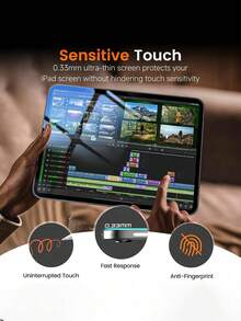 Gorilla Hero 2pcs High Definition Screen Protector, Compatible With Tablet Series Tempered Glass Film, Excellent Surface Hardness Performance, Resistant To Scratches And Wear When Carried Daily, Stored In Backpack Or Kept With Keys. High Definition High Transparency Design, Clear And Delicate Screen Display Without Glare, Natural And Transparent Display. Compatible With Tab S9 FE+ / Tab S10+/Tab S9+ /Tab S8/Tab S7/ Pro 13-Inch (2024)/ Pro 12.9-Inch(2018/2020/2021)/ 2025( A16)/ Air 4/Air 5 (10.9 Inch) And Other Series. - Clear - View 6
